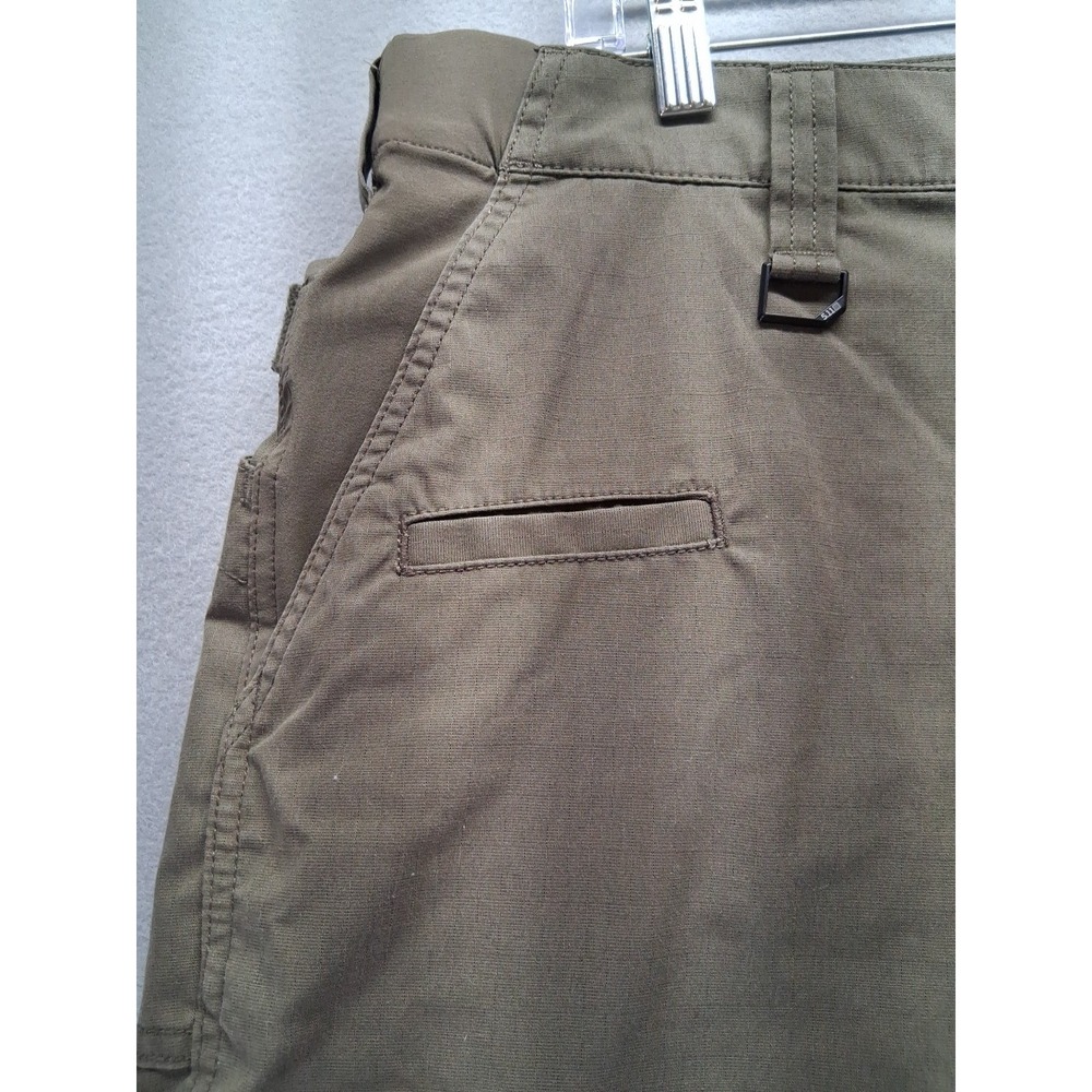 5.11 Tactical Pants Men's 36x34‎ Double Knee Cargo Elastic Waist Green - Picture 8 of 13